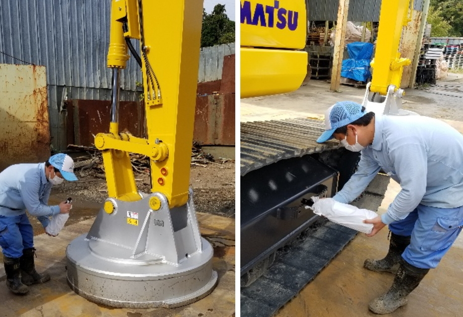 コマツ製の新型ユンボが納車されました2